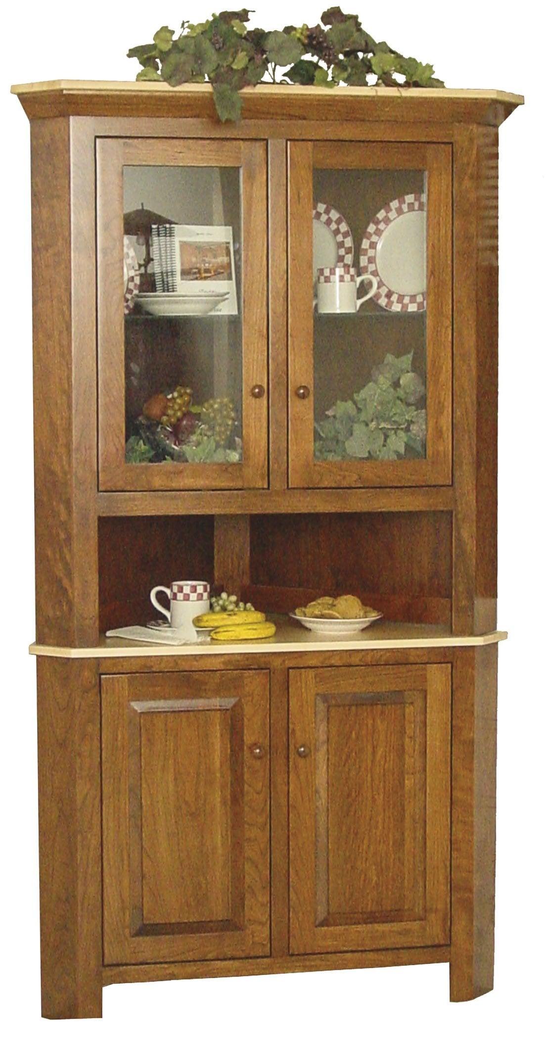 Brookline Corner Hutch-The Amish House