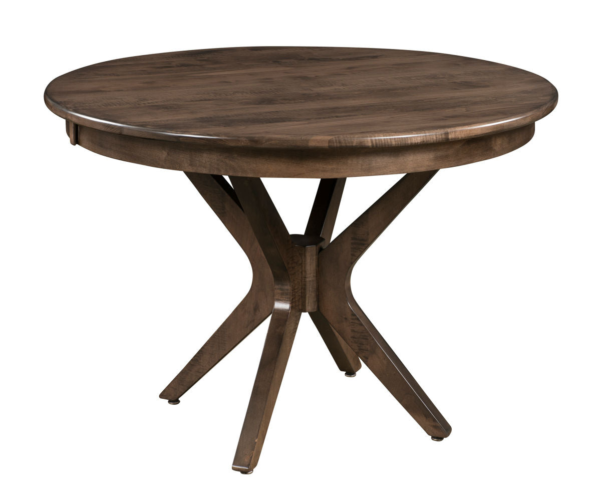 Amish Burdock Round Single Pedestal Table