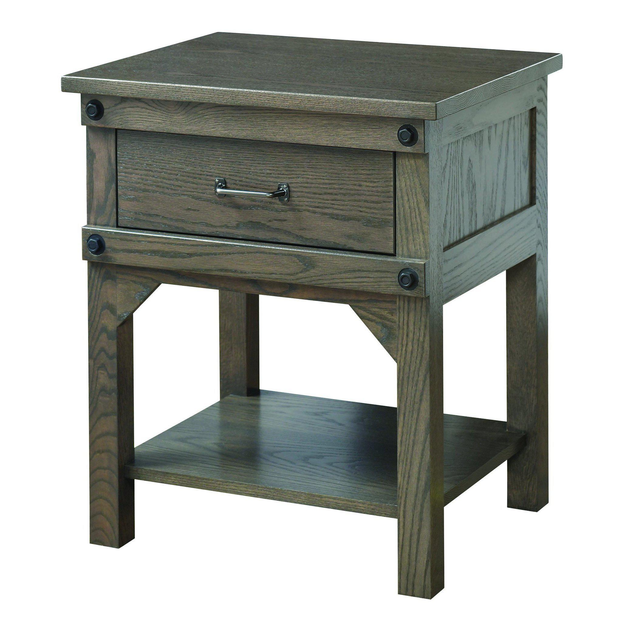 Cambridge One Drawer Nightstand-The Amish House