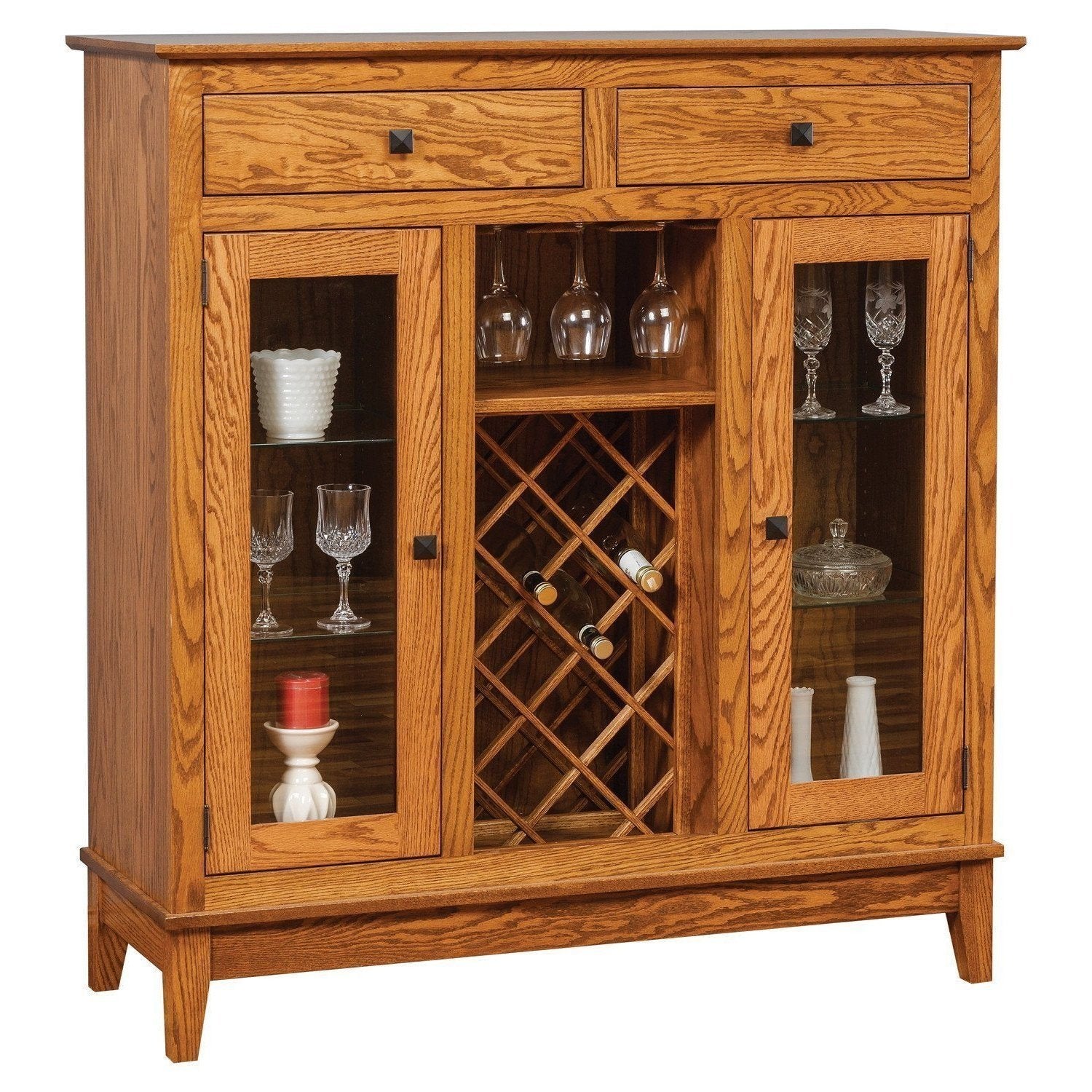 Amish Canterbury 49" Wine Cabinet