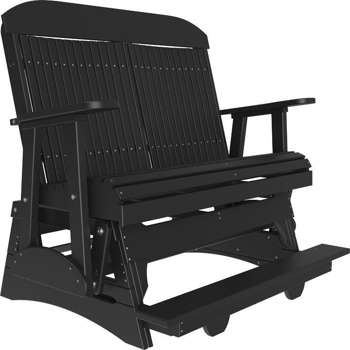 4' Classic Balcony Glider Black-The Amish House