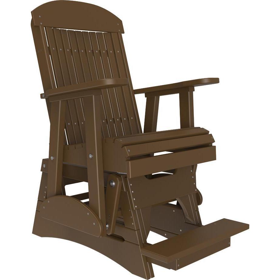2' Classic Balcony Glider Chestnut Brown-The Amish House