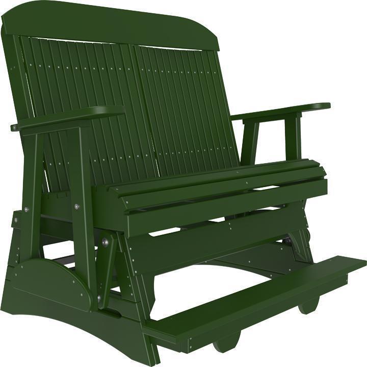 4' Classic Balcony Glider Green-The Amish House
