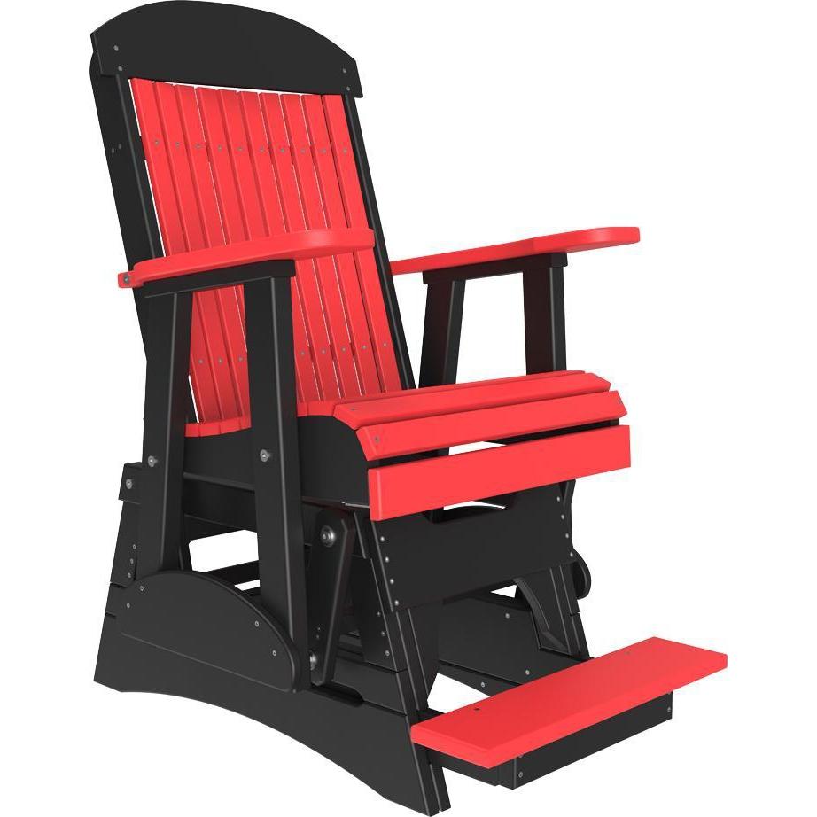2' Classic Balcony Glider Red & Black-The Amish House