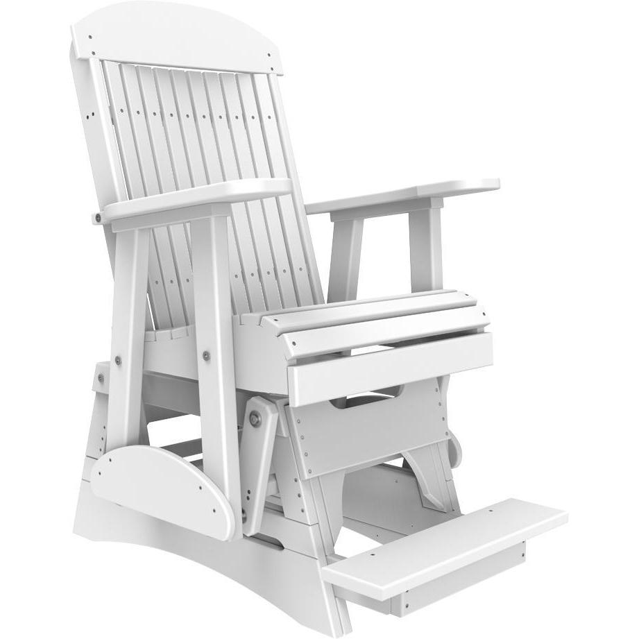 2' Classic Balcony Glider White-The Amish House