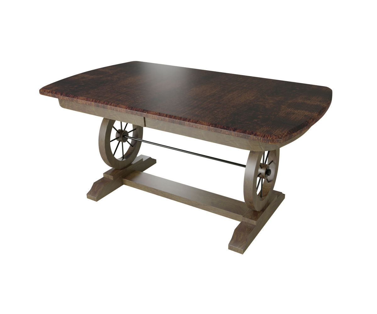 Amish Conestoga Double Pedestal Table