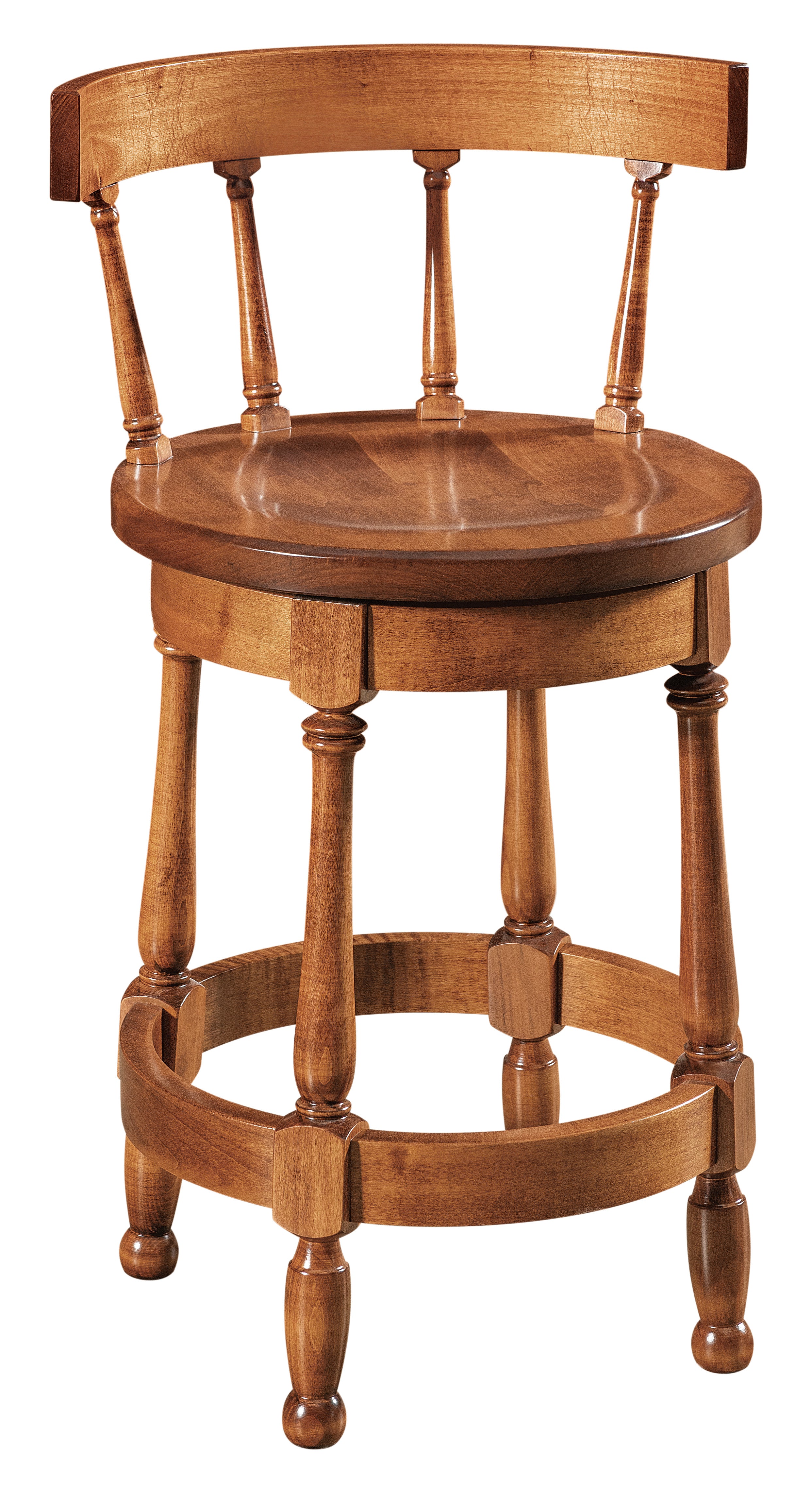 Amish Cosgrove Swivel Barstool with Easton Tops