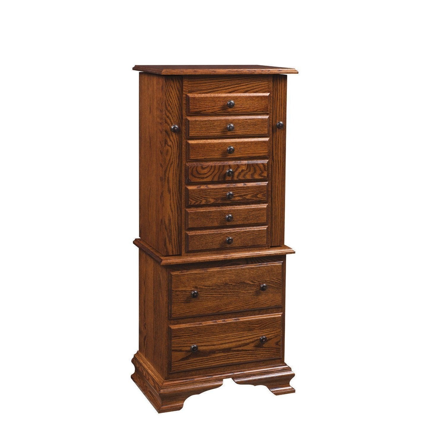 Deluxe Clock Base Jewelry Armoire