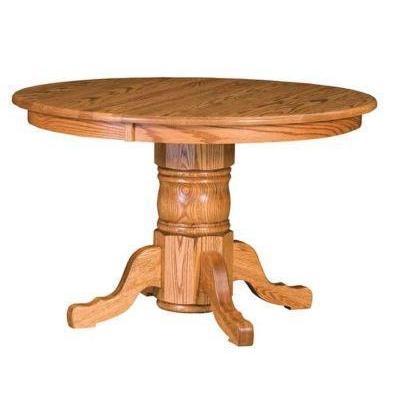 Amish Adams Single Pedestal Table