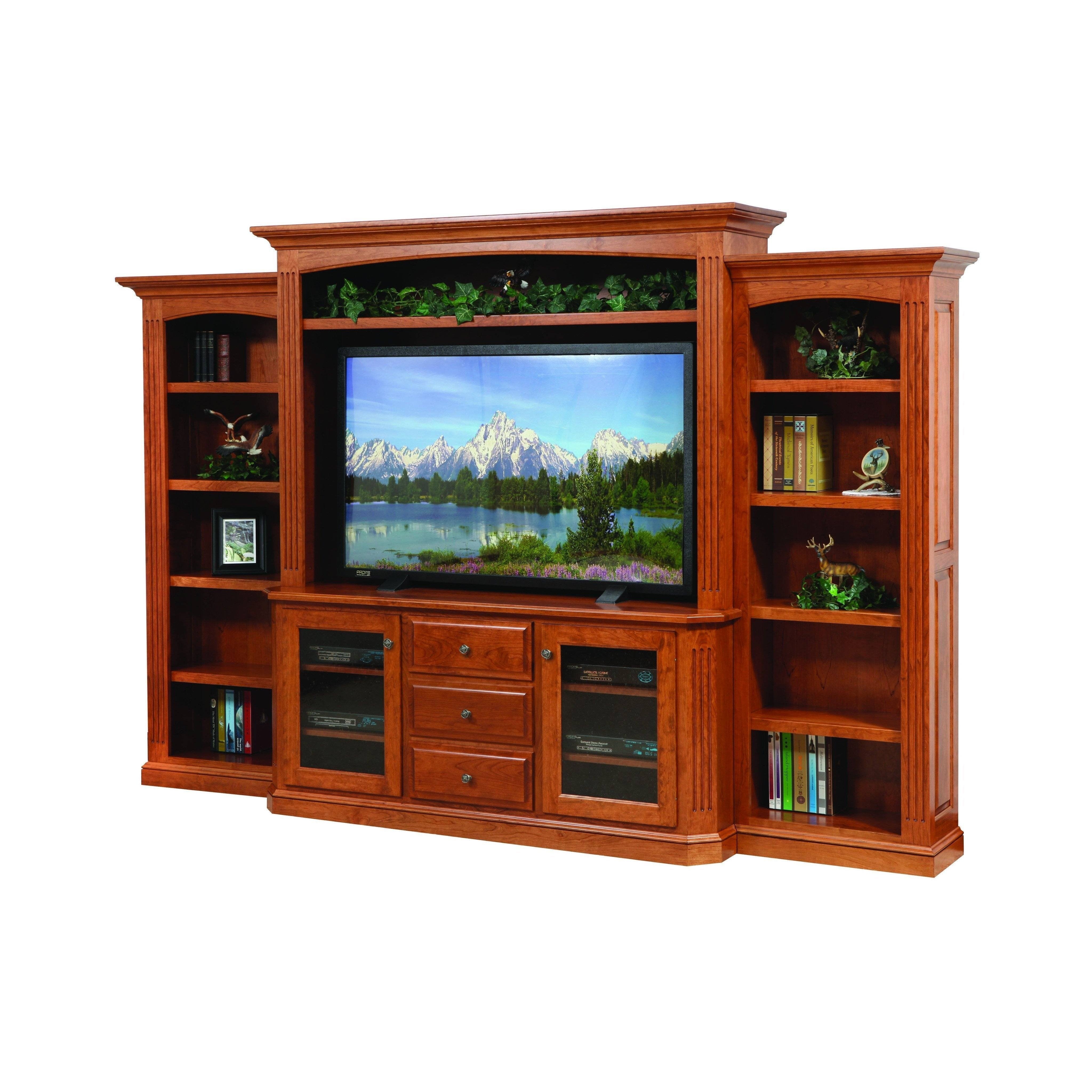 Buckingham Media Center with Bookcases