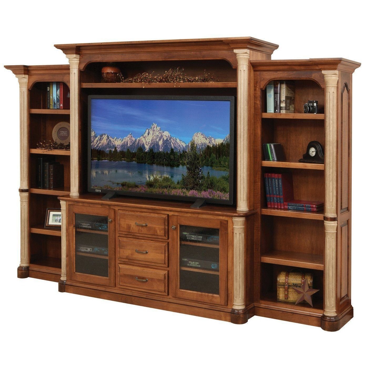 Jefferson Media Center with Bookcases