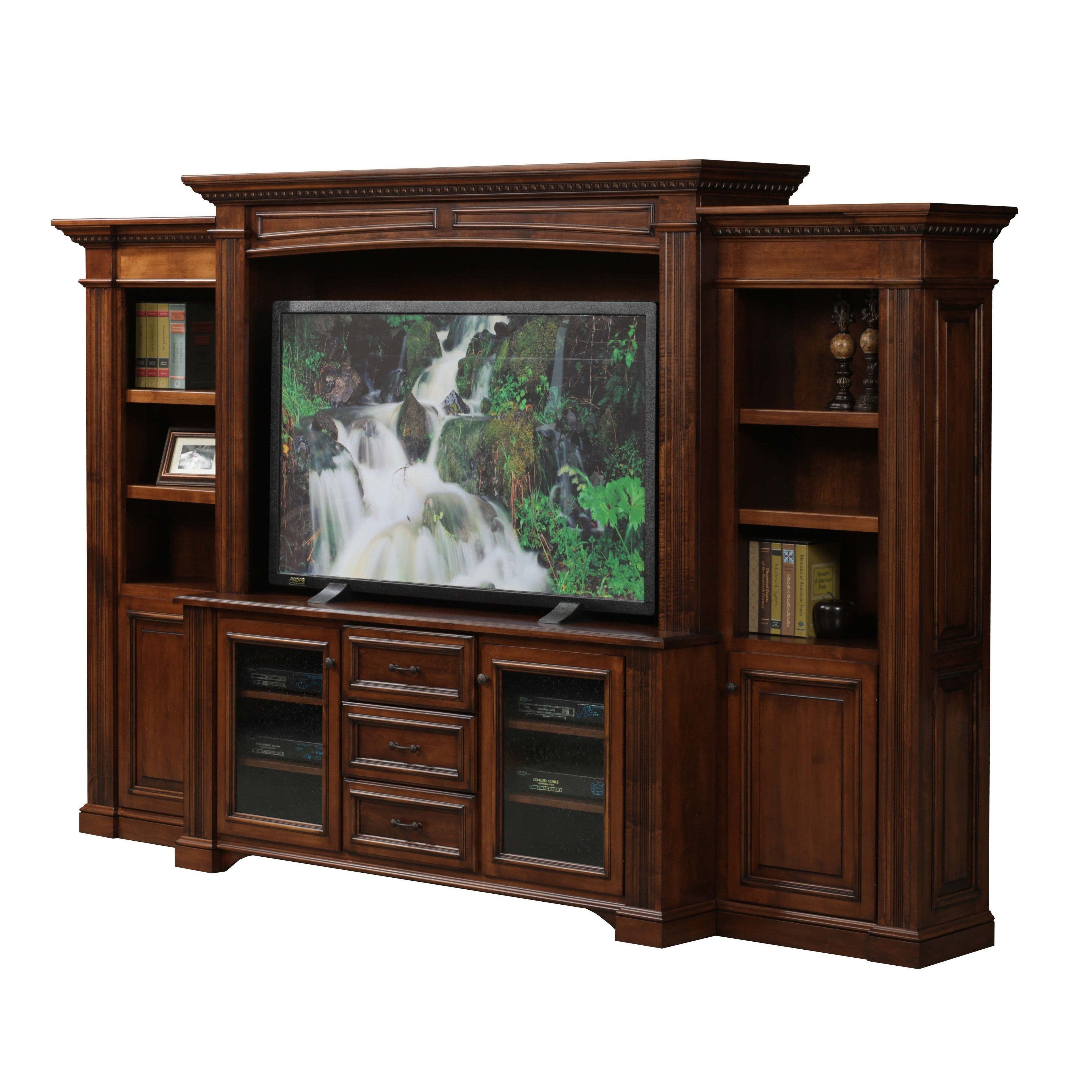 Lincoln Media Center with Bookcases