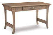 Amish Ensenada One Drawer Writer's desk with Finished Backside