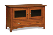 Amish West Lake Two Doors and One Drawer Media Stand