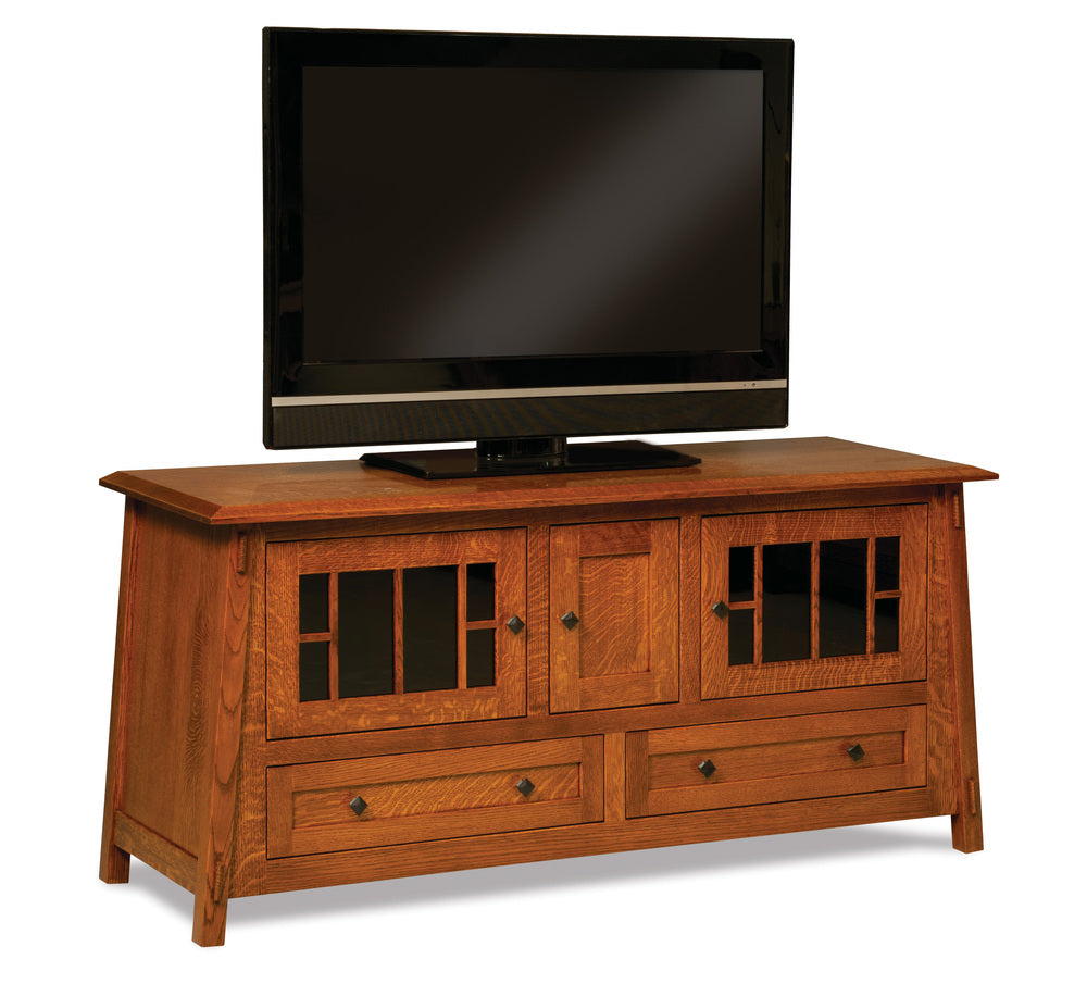 Amish Colbran Three Doors and Two Drawers Media Stand