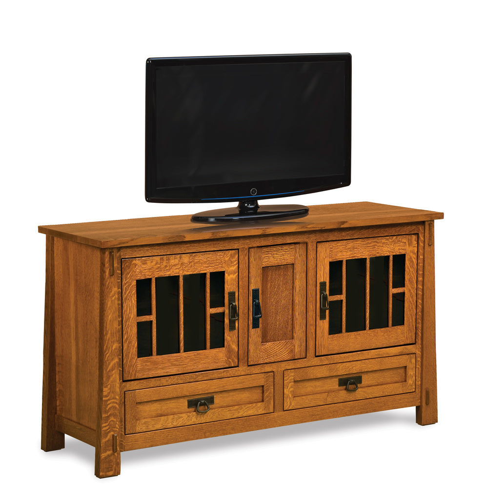 Amish Modesto 36" Three Doors and Two Drawers Media Stand