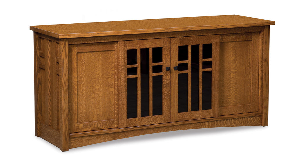 Amish Kascade Four Doors Media Stand