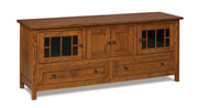 Amish Centennial Four Doors and Two Drawers Media Stand