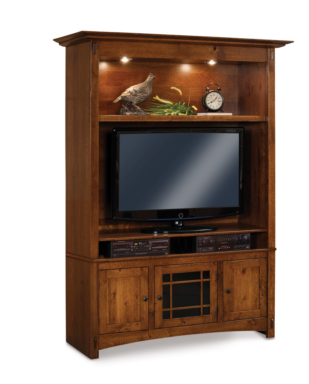 Amish Colbran Entertainment Center Piece Only - 2 Piece