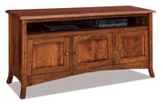 Amish Carlisle Three Doors Media Stand with Opening