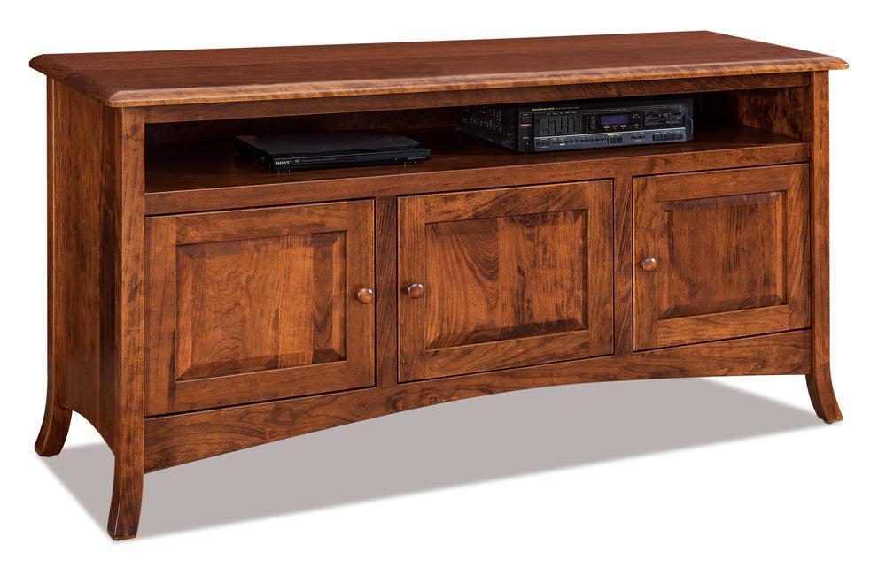Amish Carlisle Three Doors Media Stand with Opening