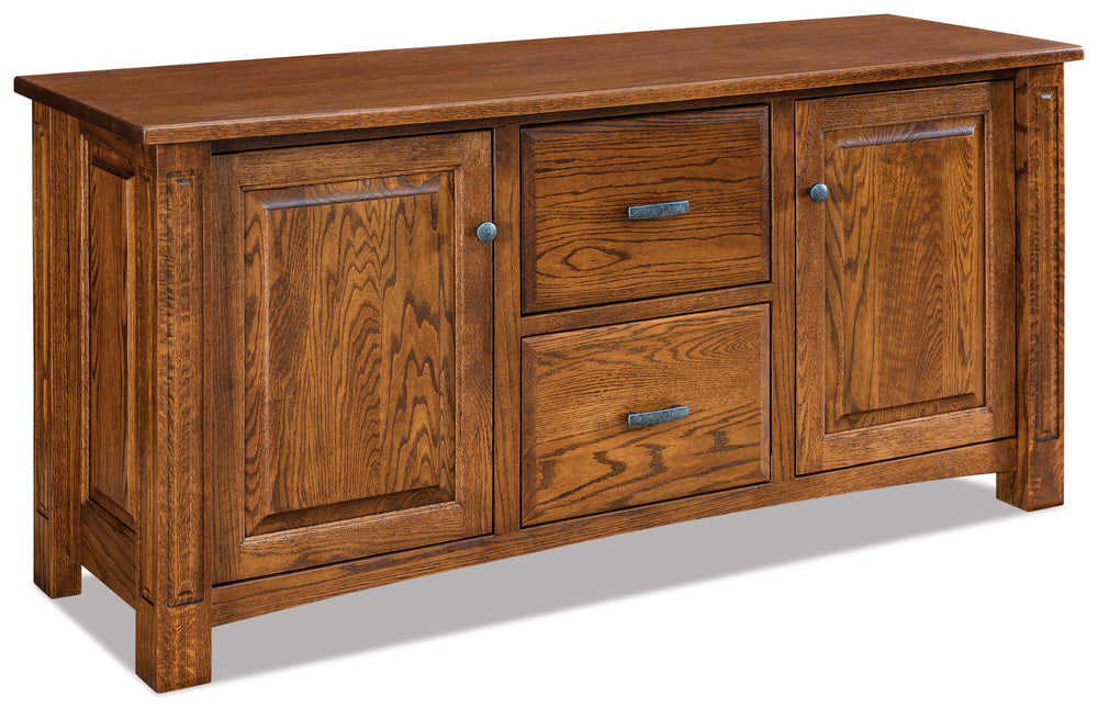 Amish Lexington Two Drawers and Two Doors Lateral File Credenza