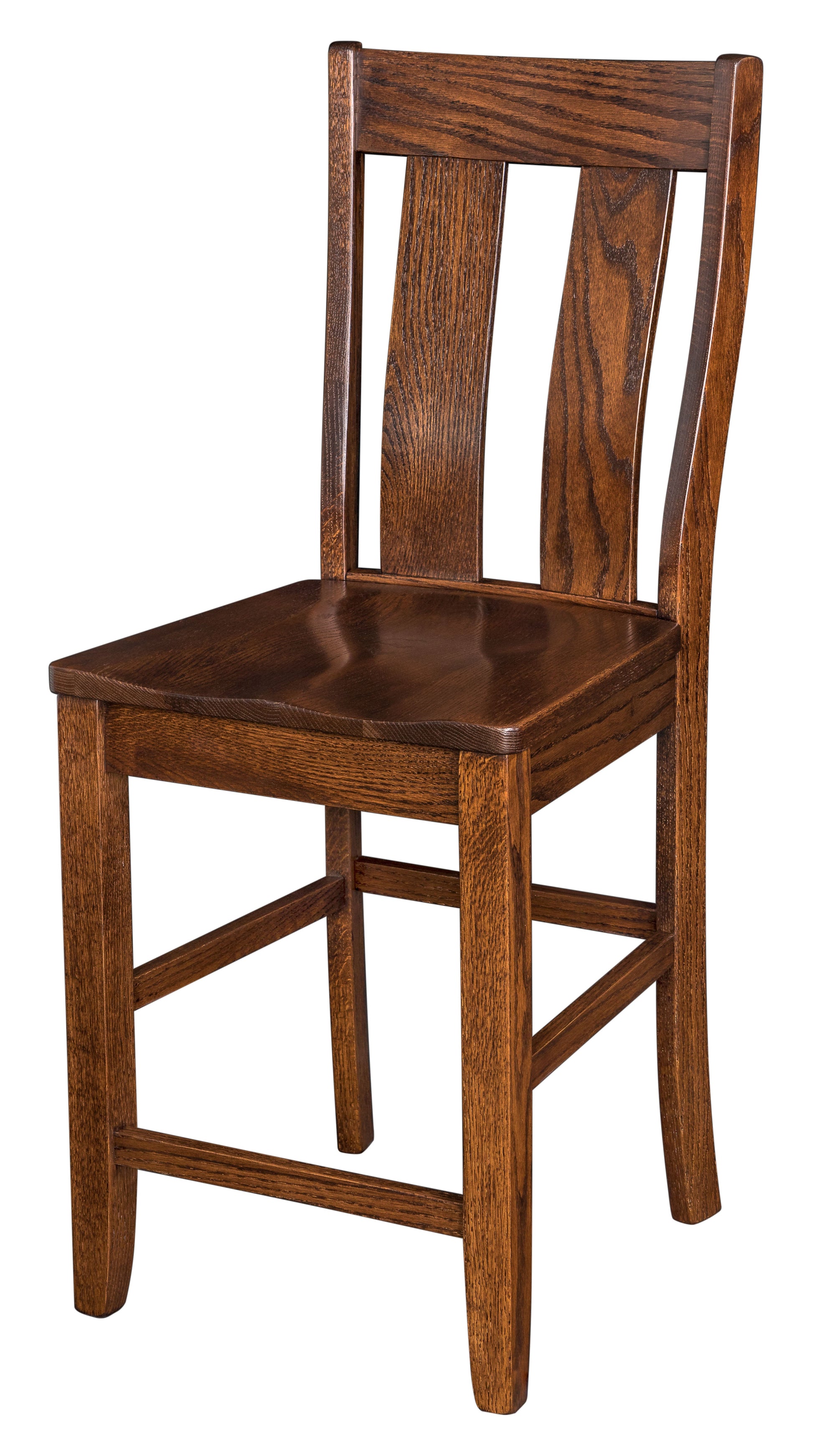 Amish Garrison Stationary Bar Stool - Quick Ship