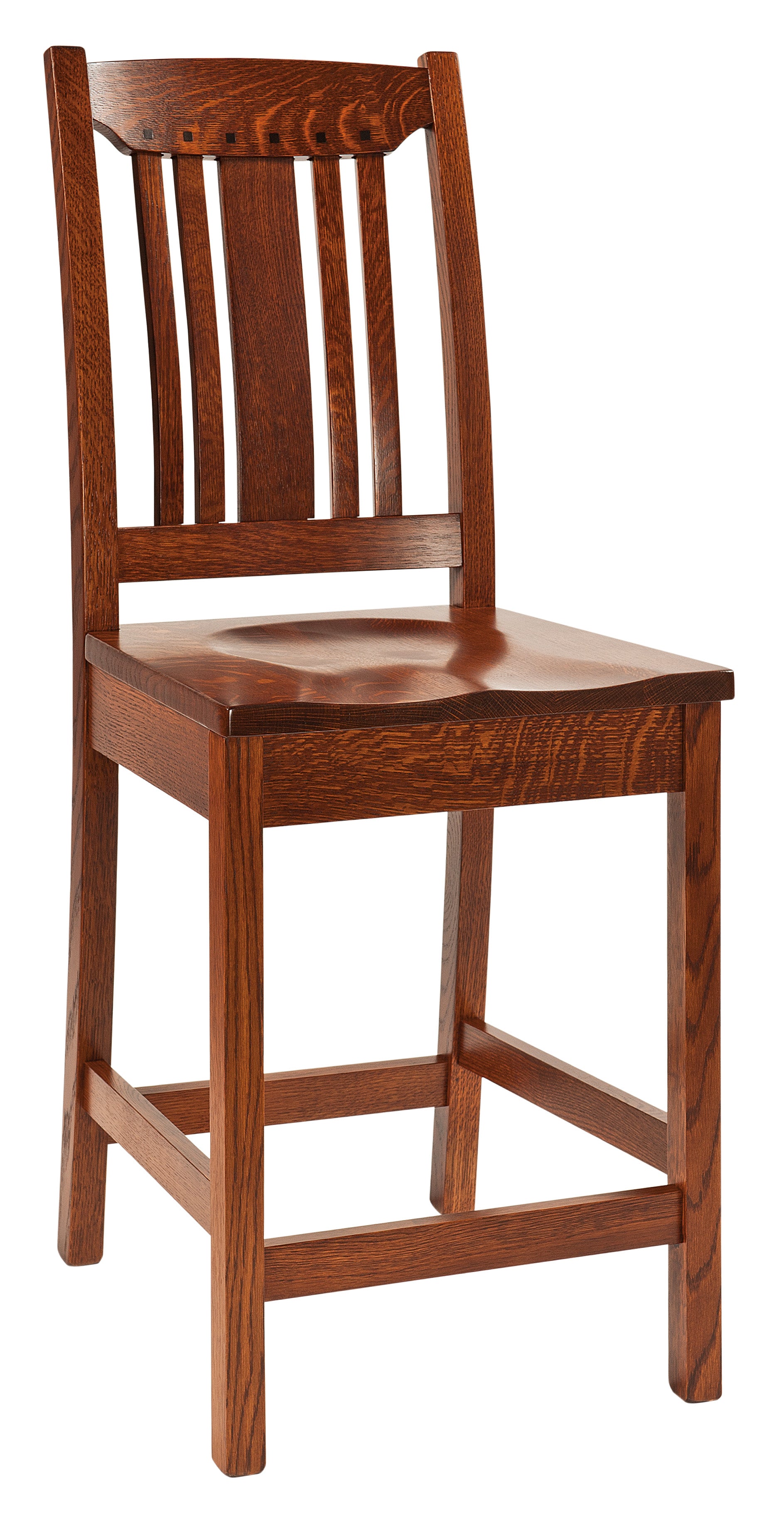 Amish Grant Stationary Bar Chair