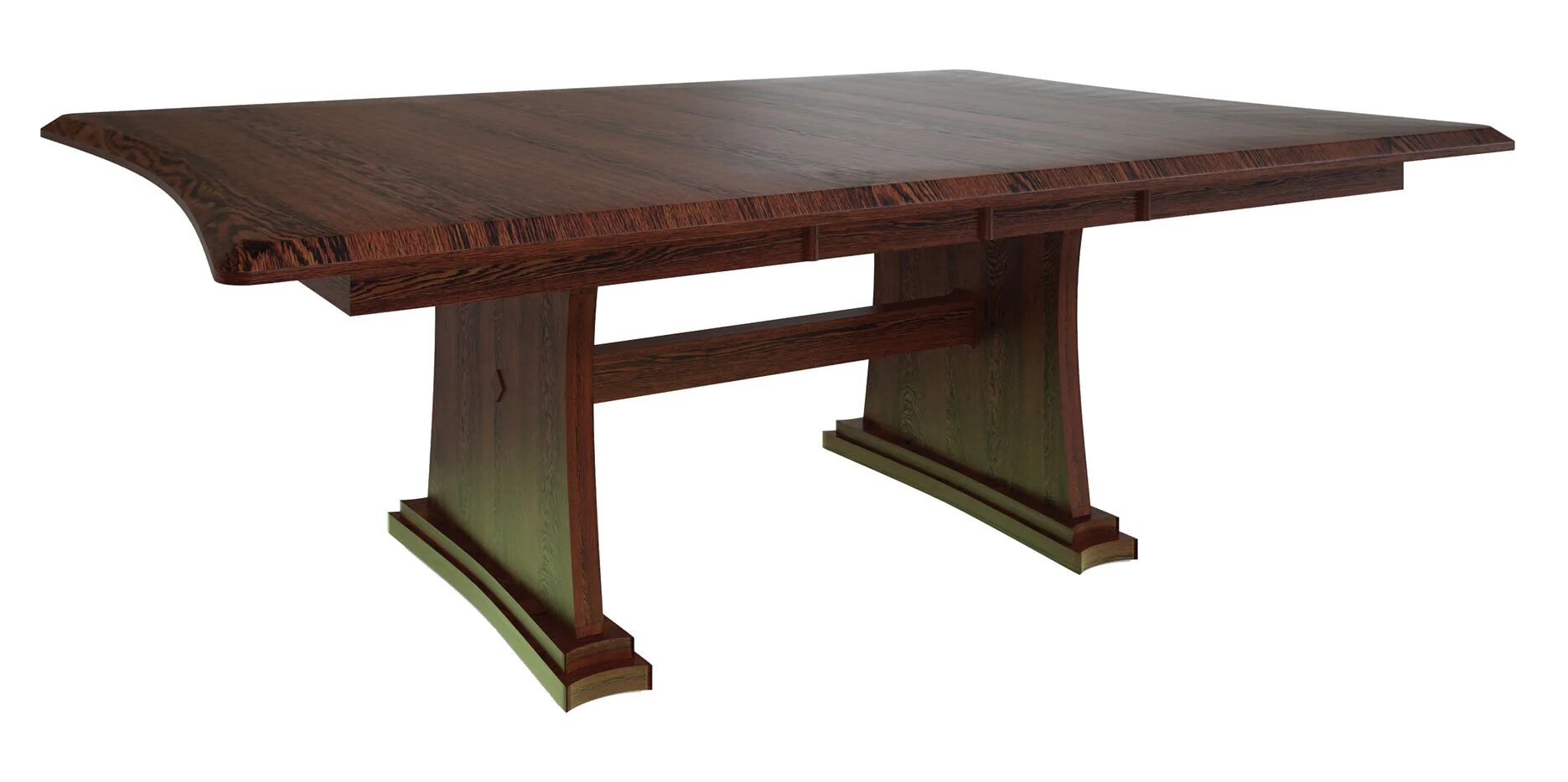 hampton double pedestal table