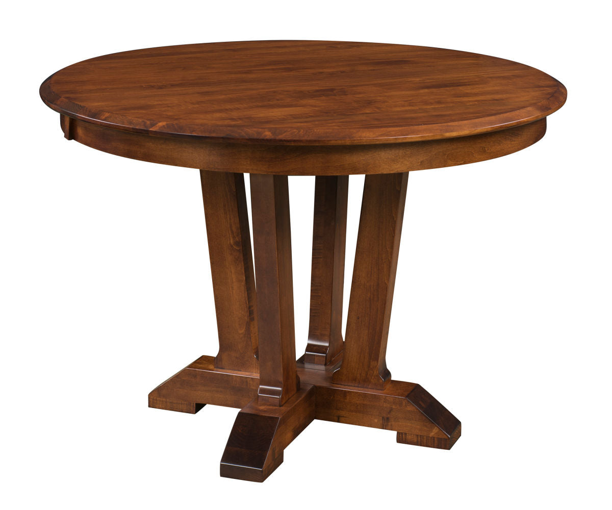 harper round single pedestal table