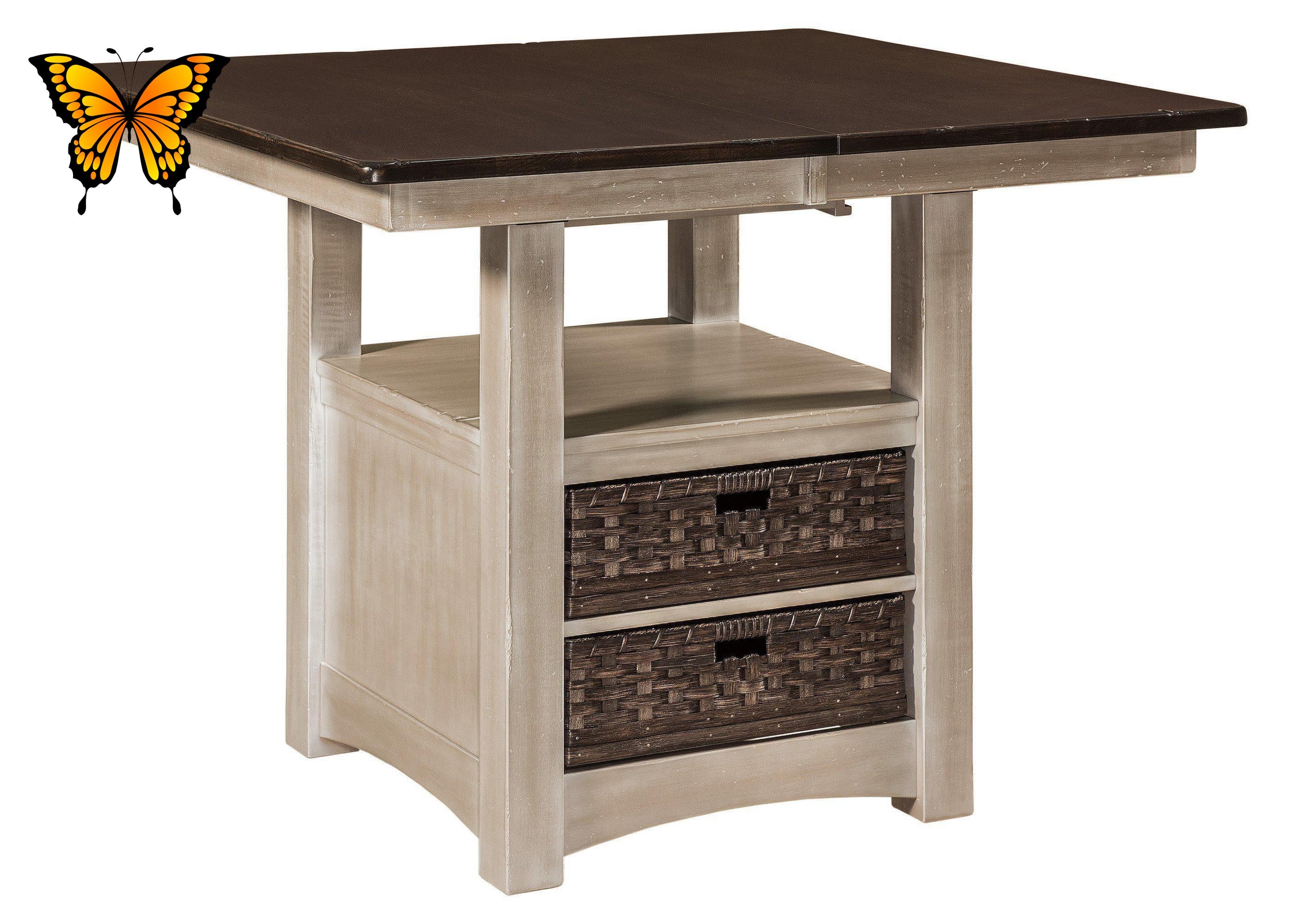 Heidi Cabinet Dining Table-The Amish House