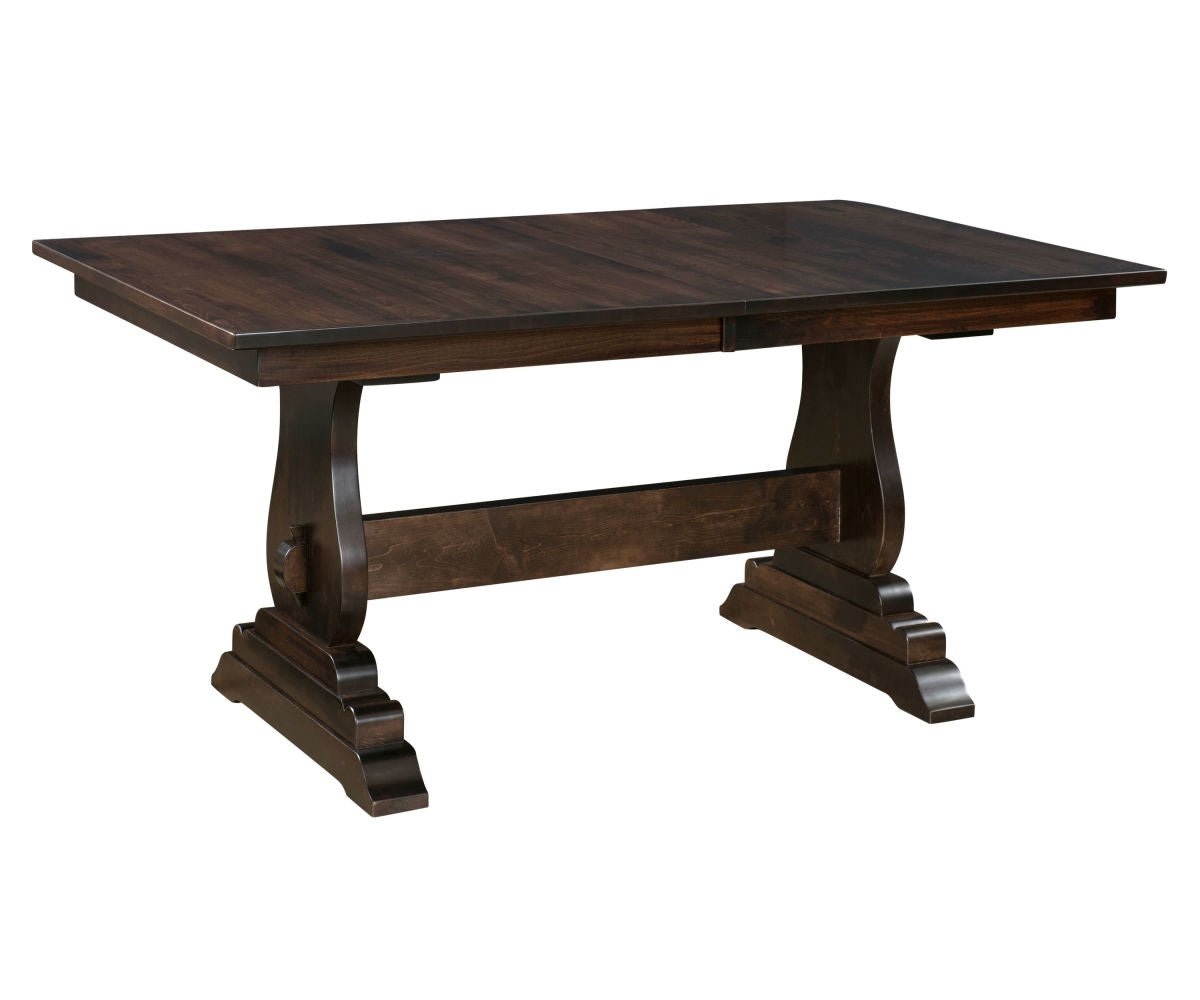 holland double pedestal table