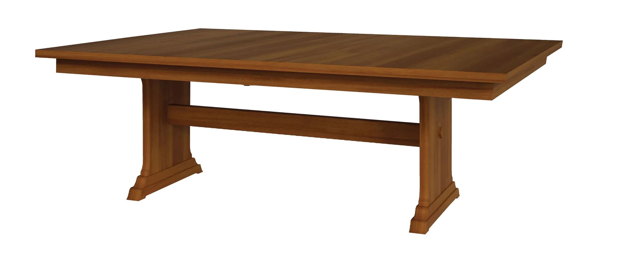 amish hoover double pedestal table