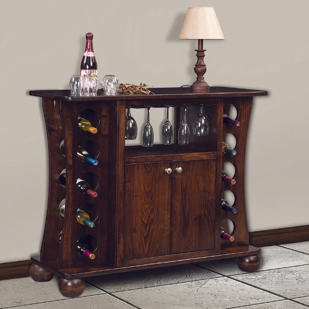 Amish Rowan 45" Wine Cabinet