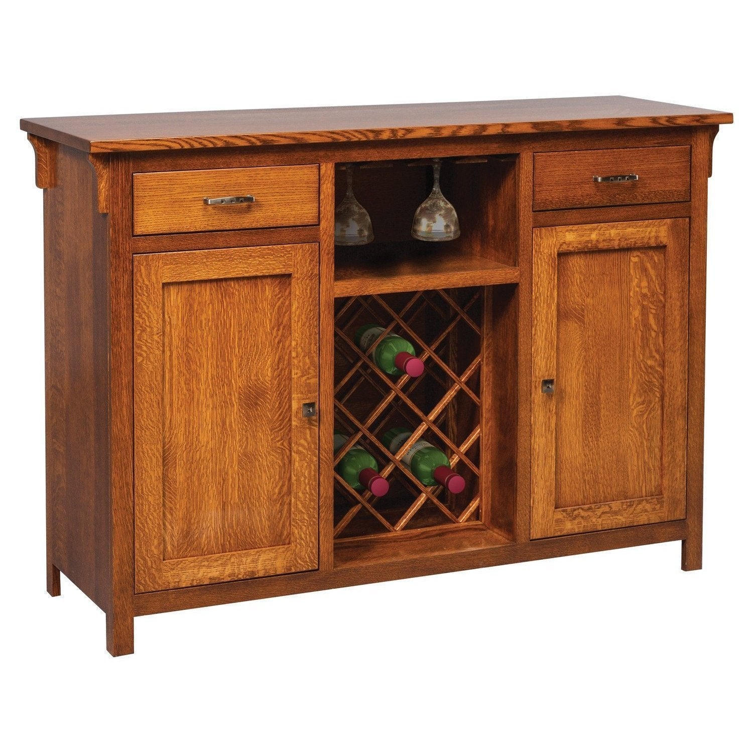 Amish Kieran Mission Buffet Wine Rack