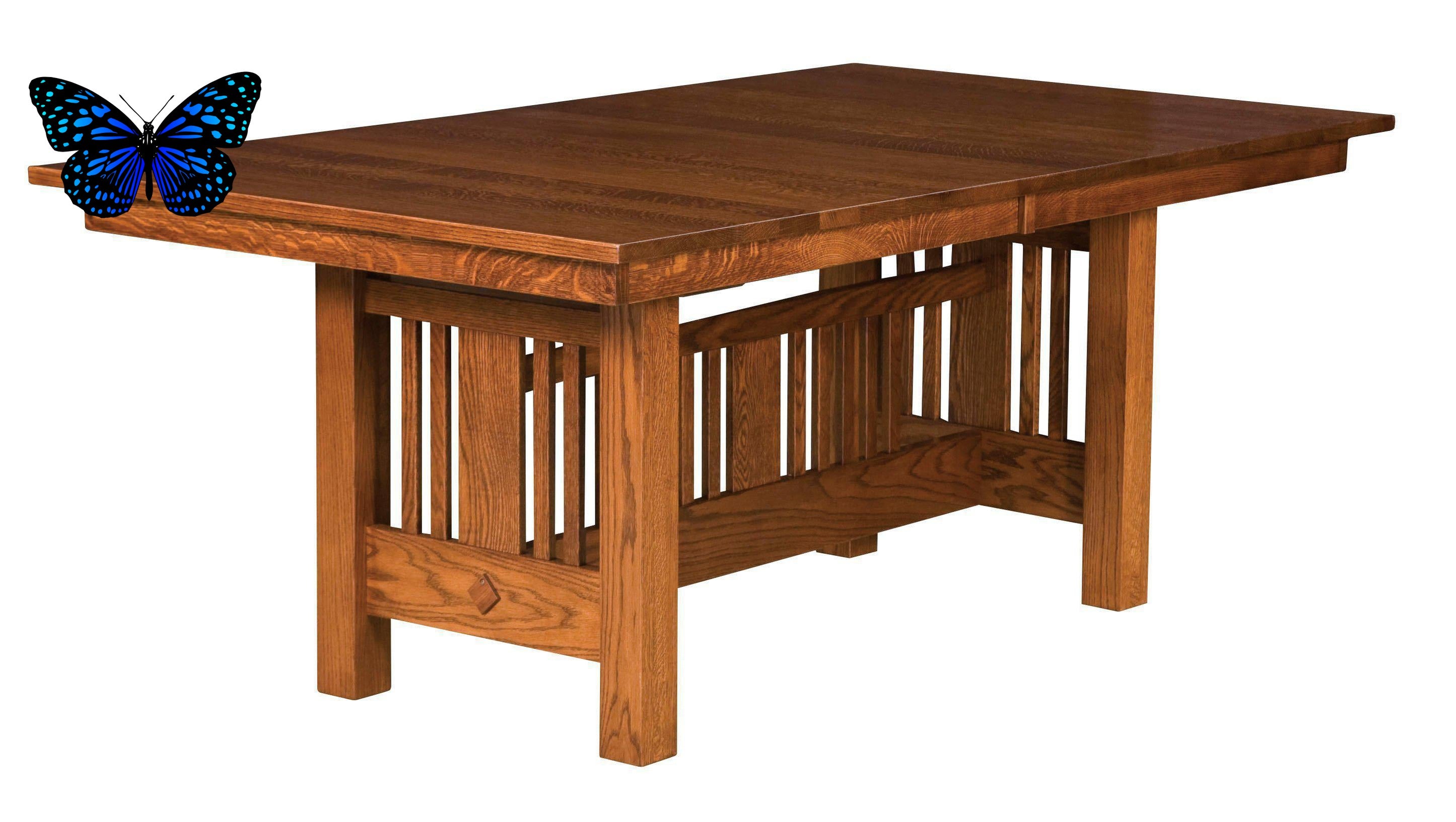 Kingsbury Mission Trestle Table-The Amish House