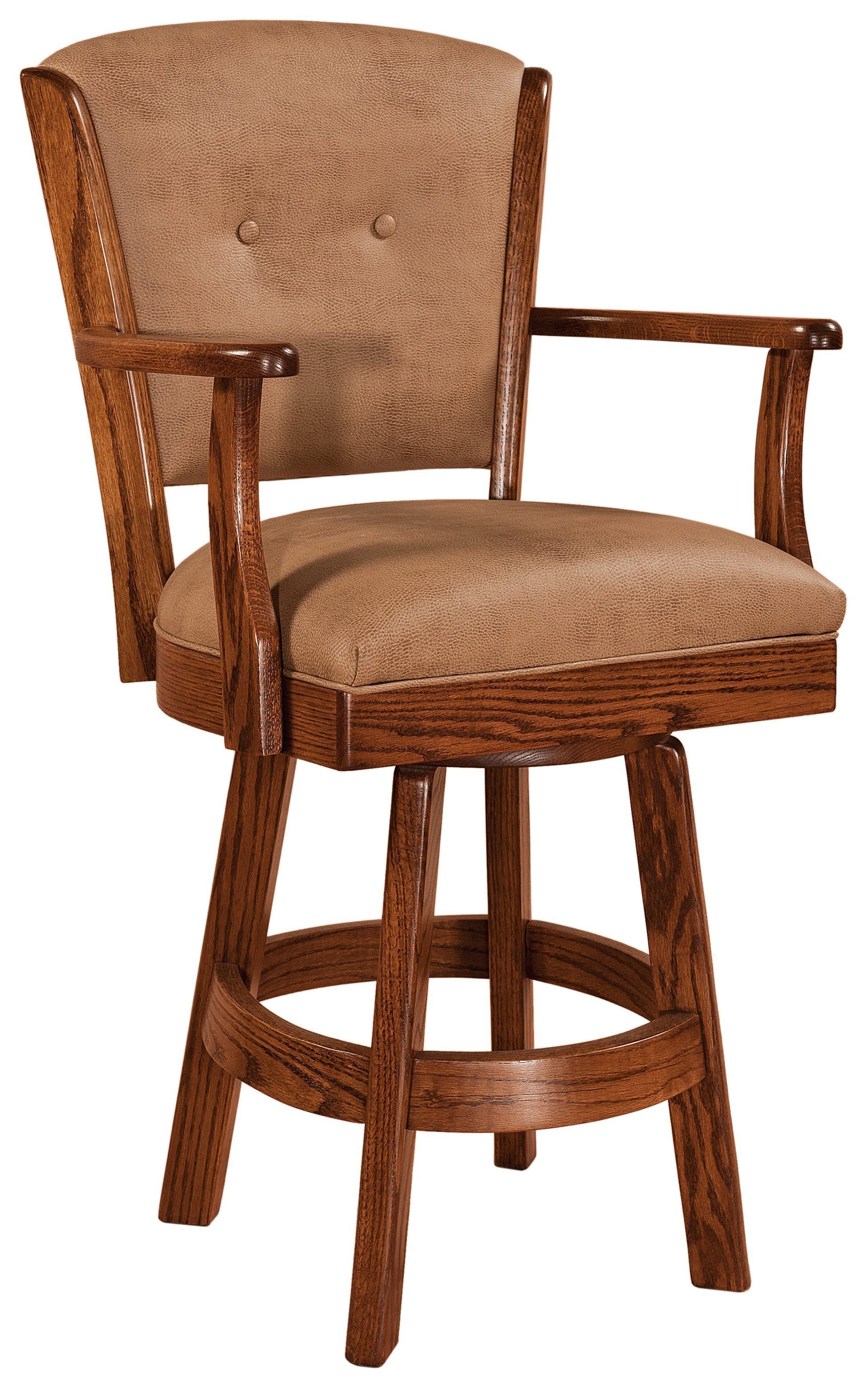 Amish Lansfield Swivel Bar Chair