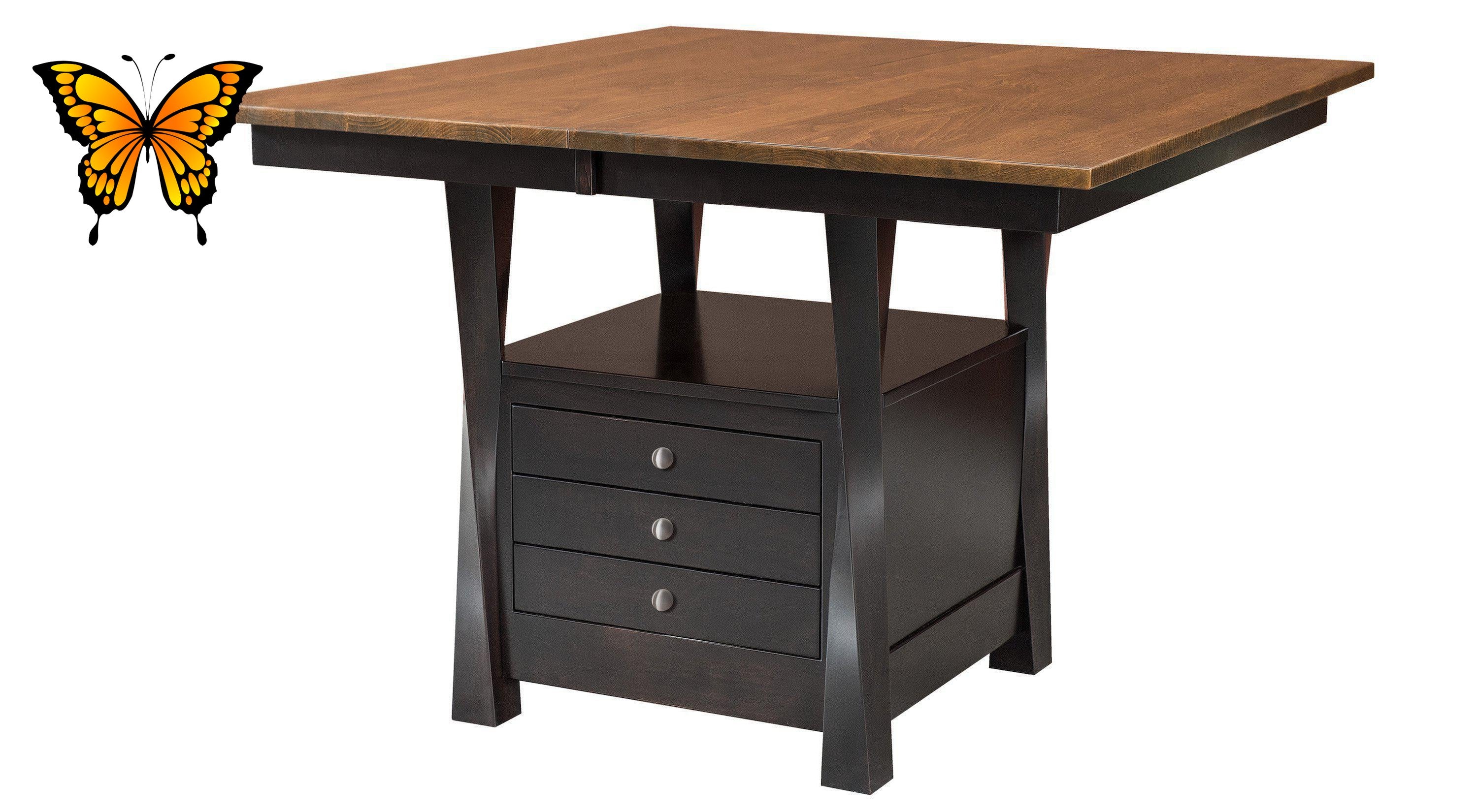 Lexington Cabinet Dining Table-The Amish House