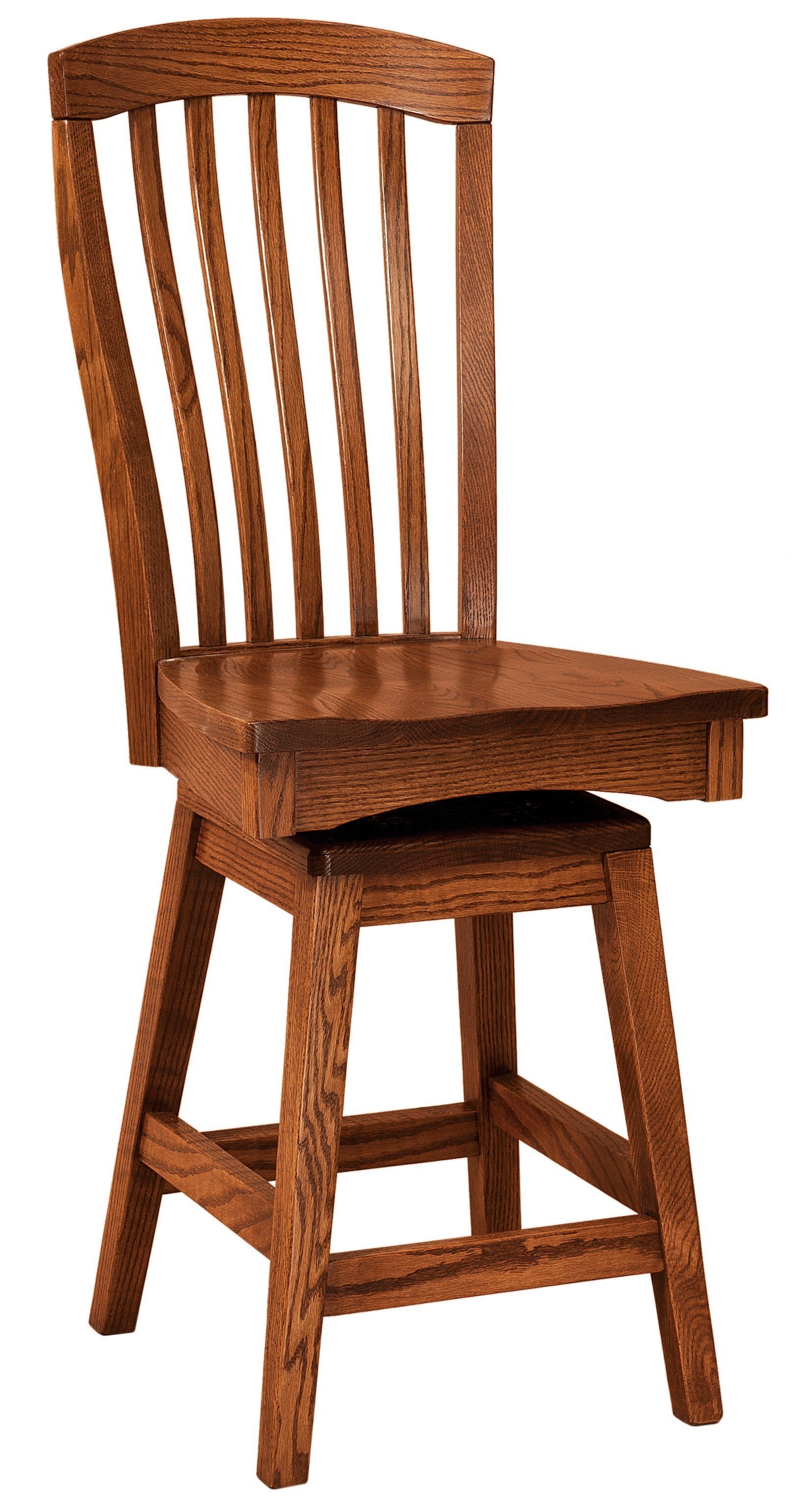 Amish Malibu Swivel Bar Chair