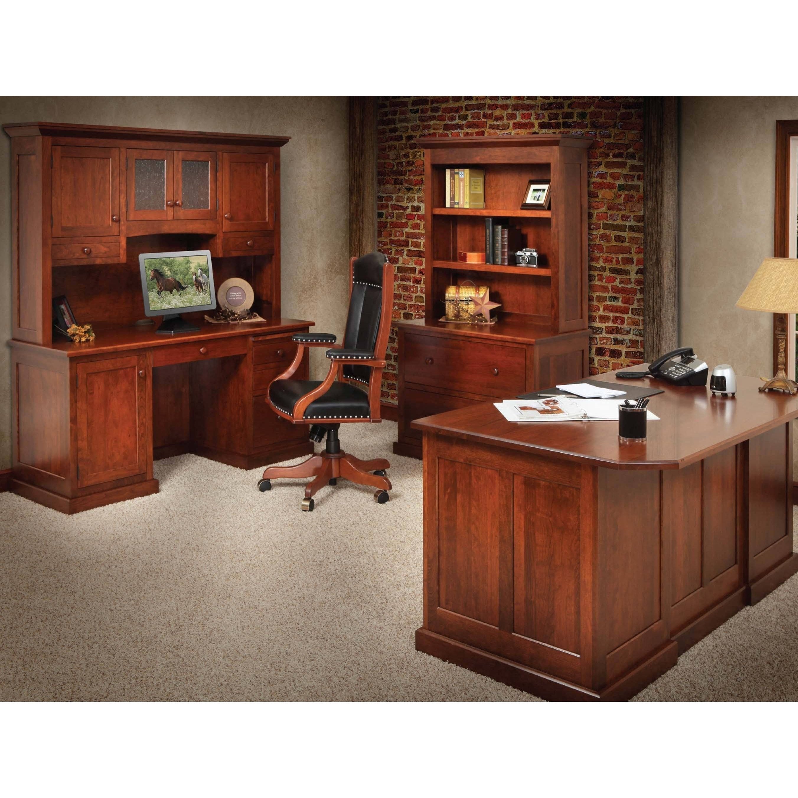 Homestead Credenza & Hutch-Office-The Amish House