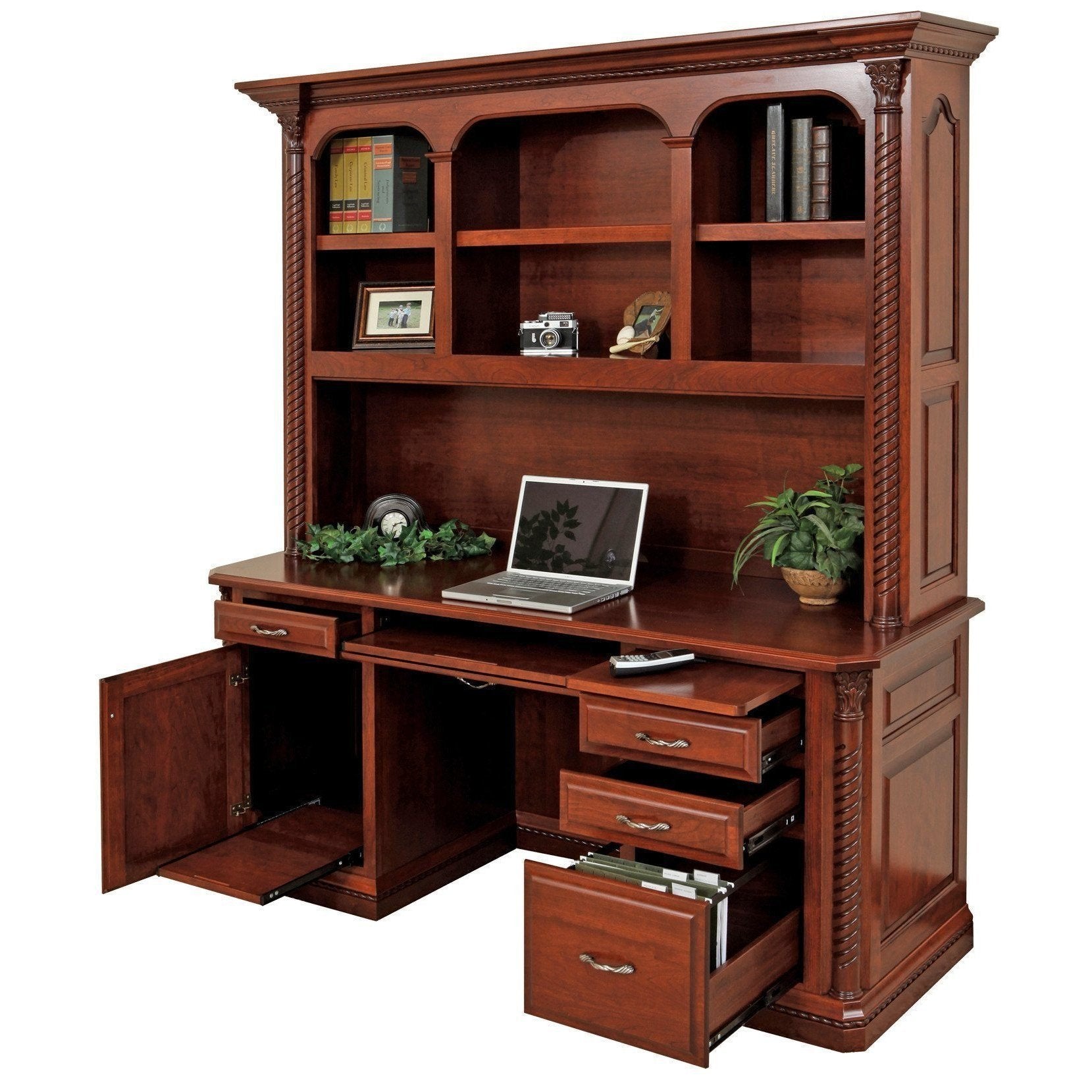 Lexington Credenza & Hutch-Office-The Amish House