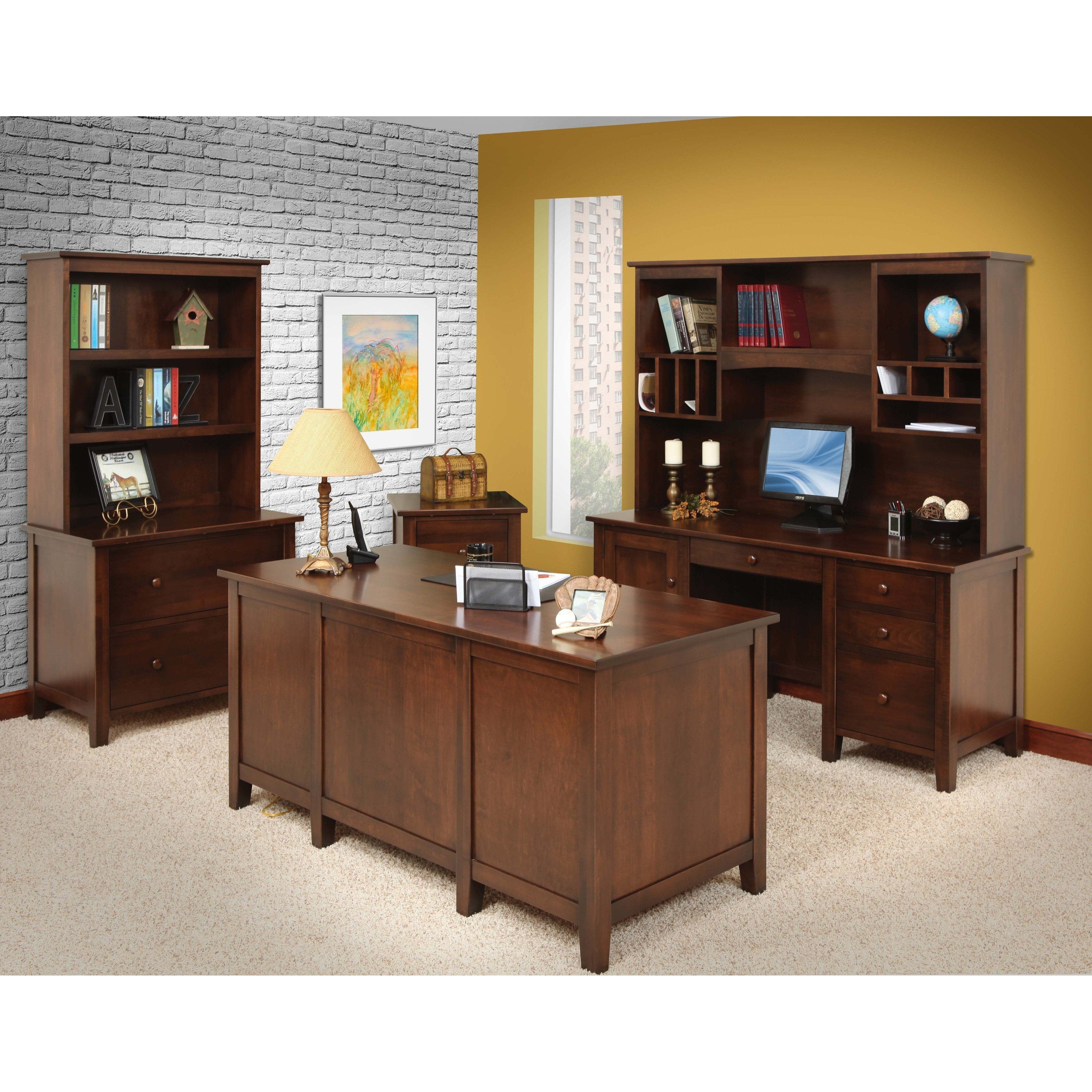 Manhattan Credenza & Hutch-Office-The Amish House