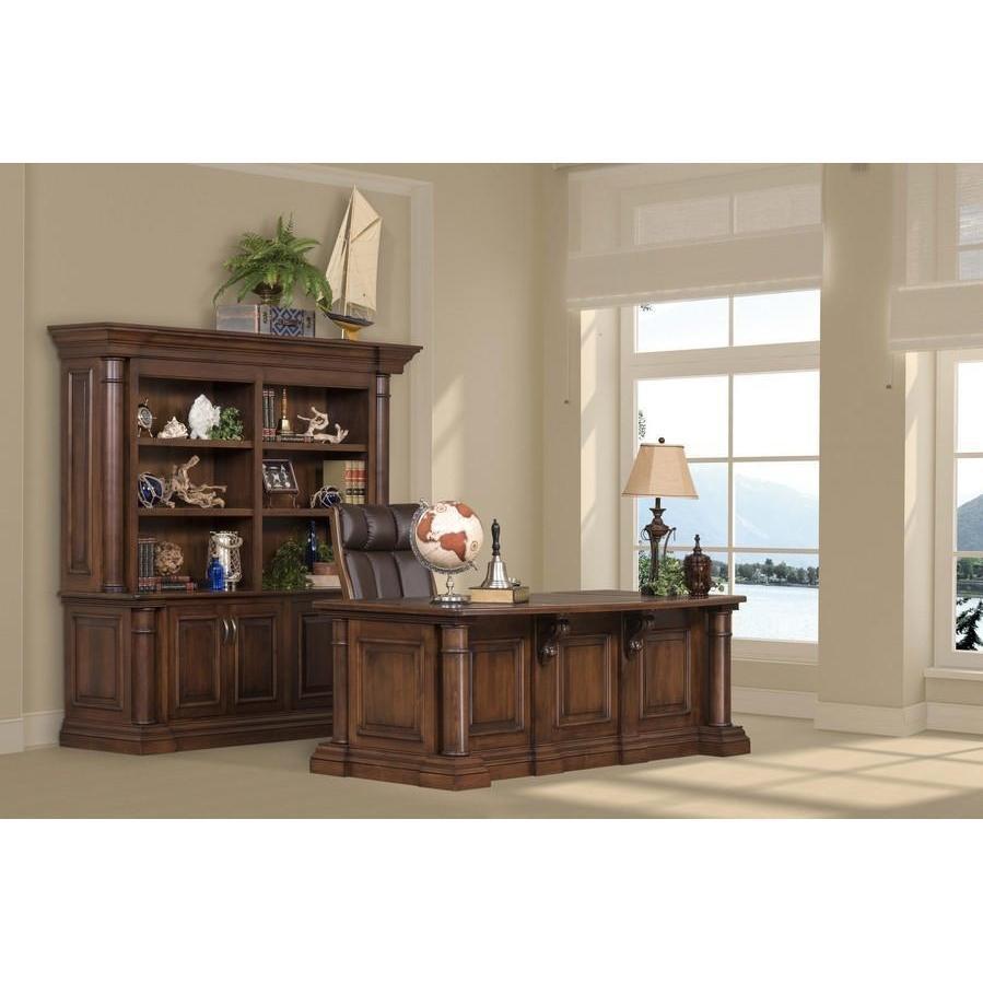 Credenza bookcase online hutch