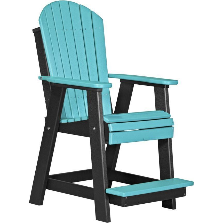 Adirondack Balcony Chair Aruba Blue & Black