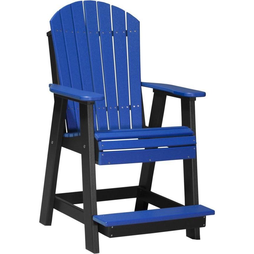 Adirondack Balcony Chair Blue & Black