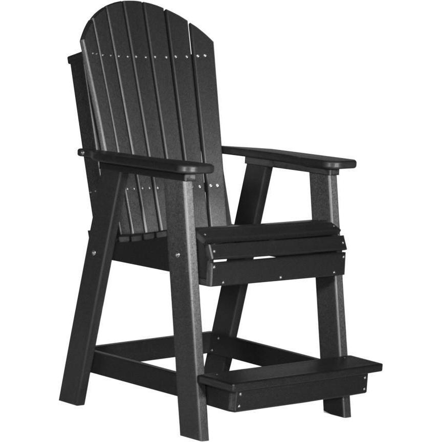 Adirondack Balcony Chair Black