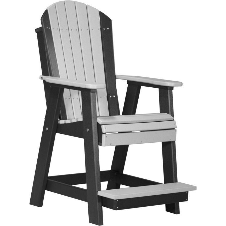 Adirondack Balcony Chair Dove Grey & Black