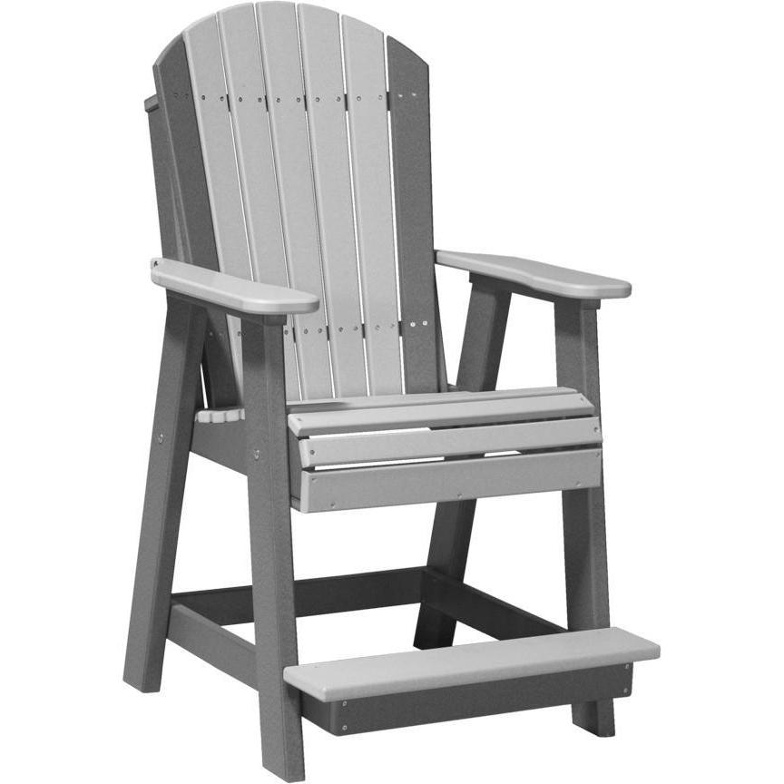 Adirondack Balcony Chair Dove Grey & Slate