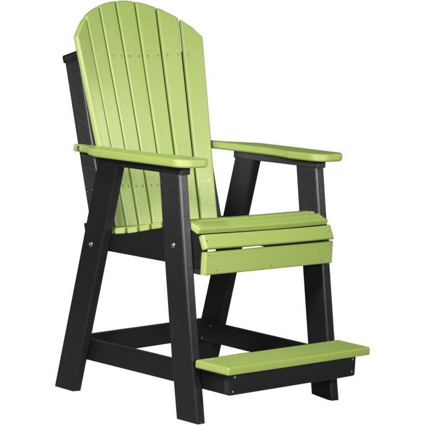 Adirondack Balcony Chair Lime Green & Black