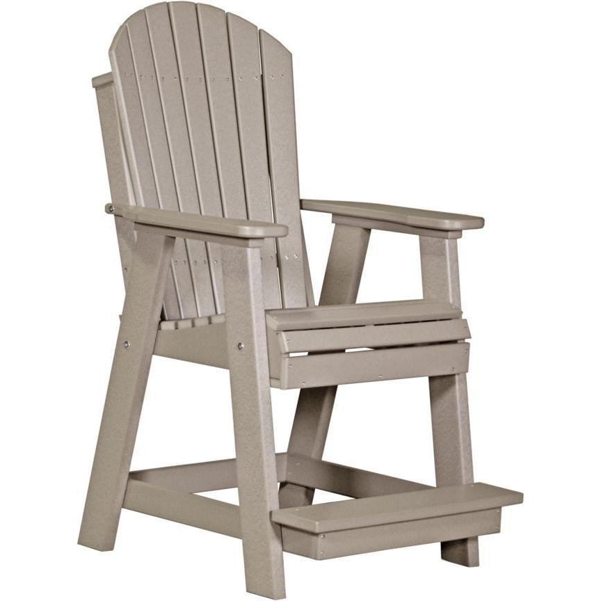 Adirondack Balcony Chair Weatherwood
